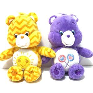 Care Bears Plush Funshine Sunshine and Purple Lollipops 8" Stuffed Animal 2015